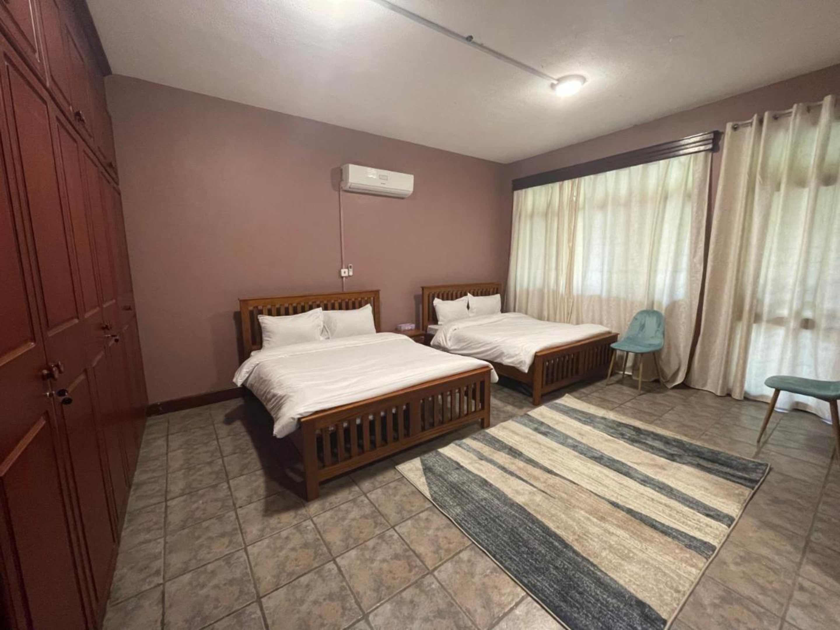 Double Room with Two Double Beds at Olivia Guesthouse